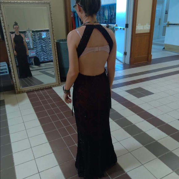 red and black prom dress - Picture 3 of 3